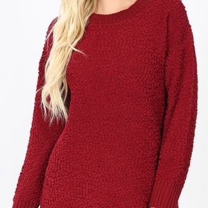 Red Popcorn Sweater
